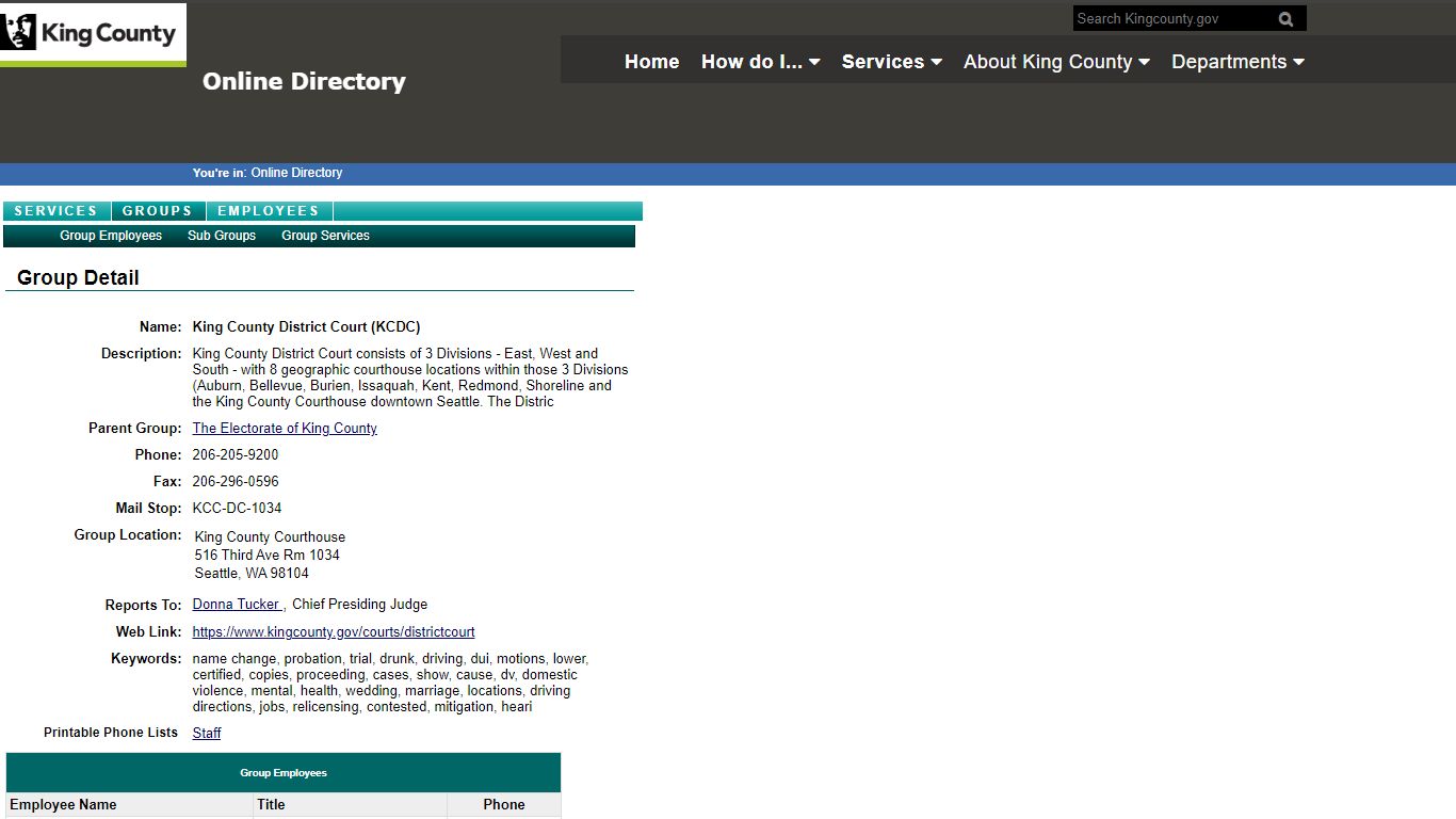 Online Directory